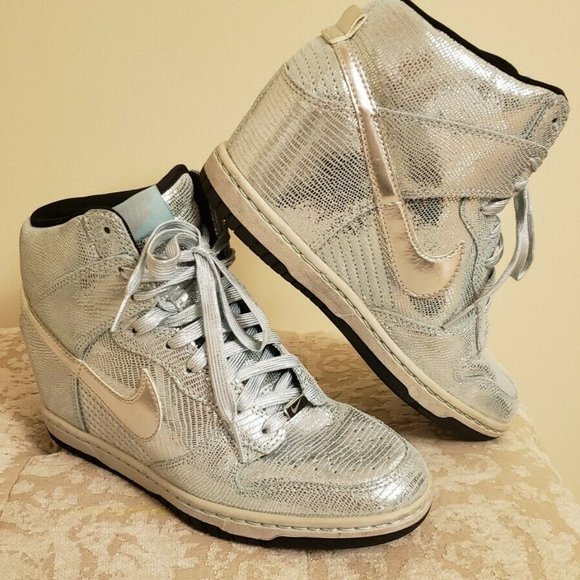 Sold Nike Dunk Sky Hi Disco Ball Womens sneakers sz 7.5 - Picture 3 of 9